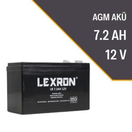 LEXRON 7.2AH-12V KURU TİP AKÜ