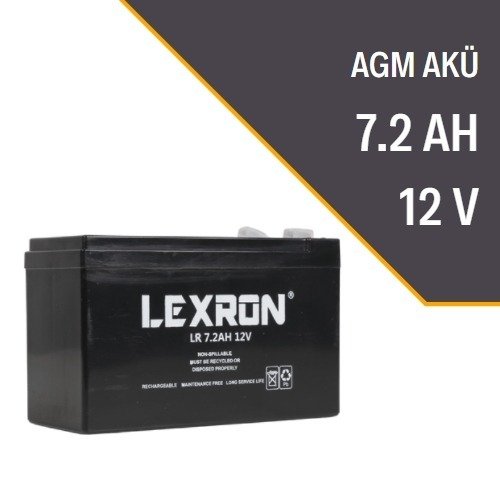 7-2ah LEXRON 7.2AH-12V KURU TİP AKÜ
