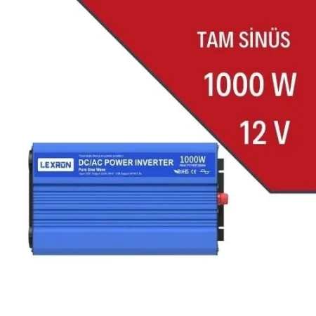 LEXRON 1000W-12V TAM SİNÜS İNVERTER