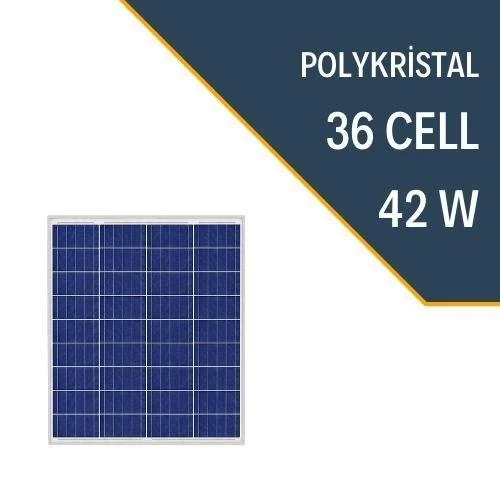 88 LEXRON 42W POLYKRİSTAL GÜNEŞ PANELİ