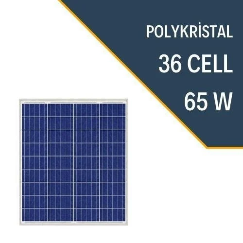 89 LEXRON 65W POLYKRİSTAL GÜNEŞ PANELİ