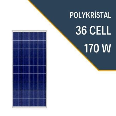 LEXRON 170W POLYKRİSTAL GÜNEŞ PANELİ