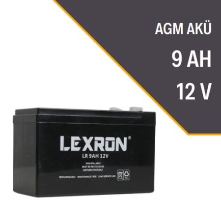 LEXRON 9AH-12V KURU TİP AKÜ